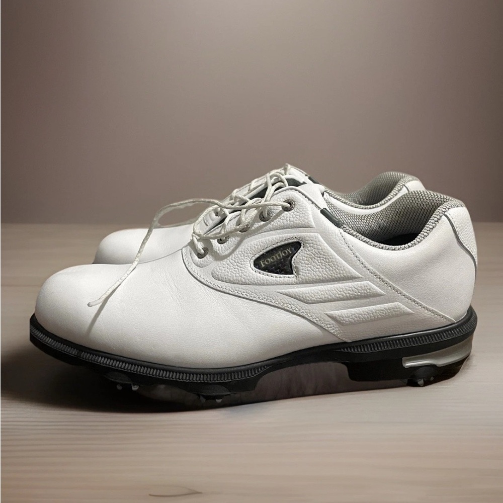FootJoy GF II 59985 Golf‎ Shoes White Leather OptiFlex Softspikes Men's Size 8